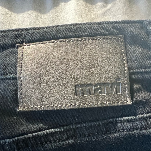 Mavi black soft cotton stretchy jeans size 33/34 - Picture 3 of 5